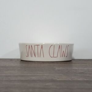 Rae Dunn Santa Claws Pet Bowl